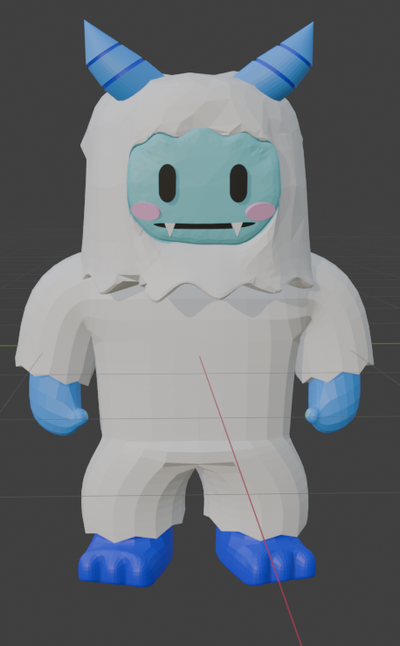 tropezón chicos yeti juego figura 3d print model - Mito3D