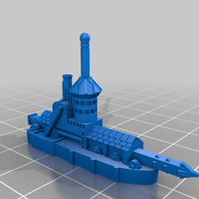 tozzo struttura nave proxy fantasia manowar falciare navale miniatura giochi guerra toy_game_accessories 3d print model - Mito3D