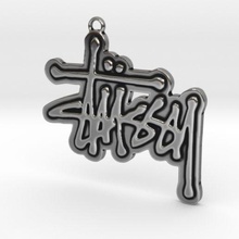stussy keyring accessories fashion surf keychain 3d print model - Mito3D