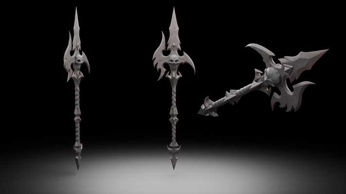 stygien lance of passage monde warcraft jeu arme artefact épée ax horde alliance sensationnel 3d print model - Mito3D