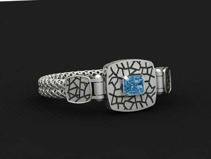 élégant antique Hommes bracelet 3dprinted motifs conception mode or d'or bijou bijoux impression imprimable prototypage argent 3d print model - Mito3D
