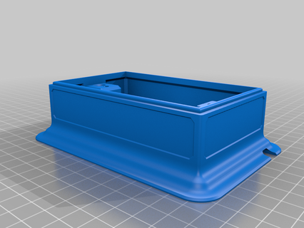 stylish box mount lightswitch wall 3d print model - Mito3D