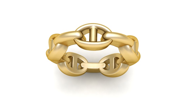 élégant chaîne bague hommes 3d imprimable modèle bijoux 3dprintable plateau hommes élégante 3dmodel conception accessoires 3dprinting personnalisé mode imprimables modernes design unique 3dprintdesign style gras 3d print model - Mito3D