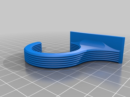 stylish curtain hook pulled back 3d print model - Mito3D