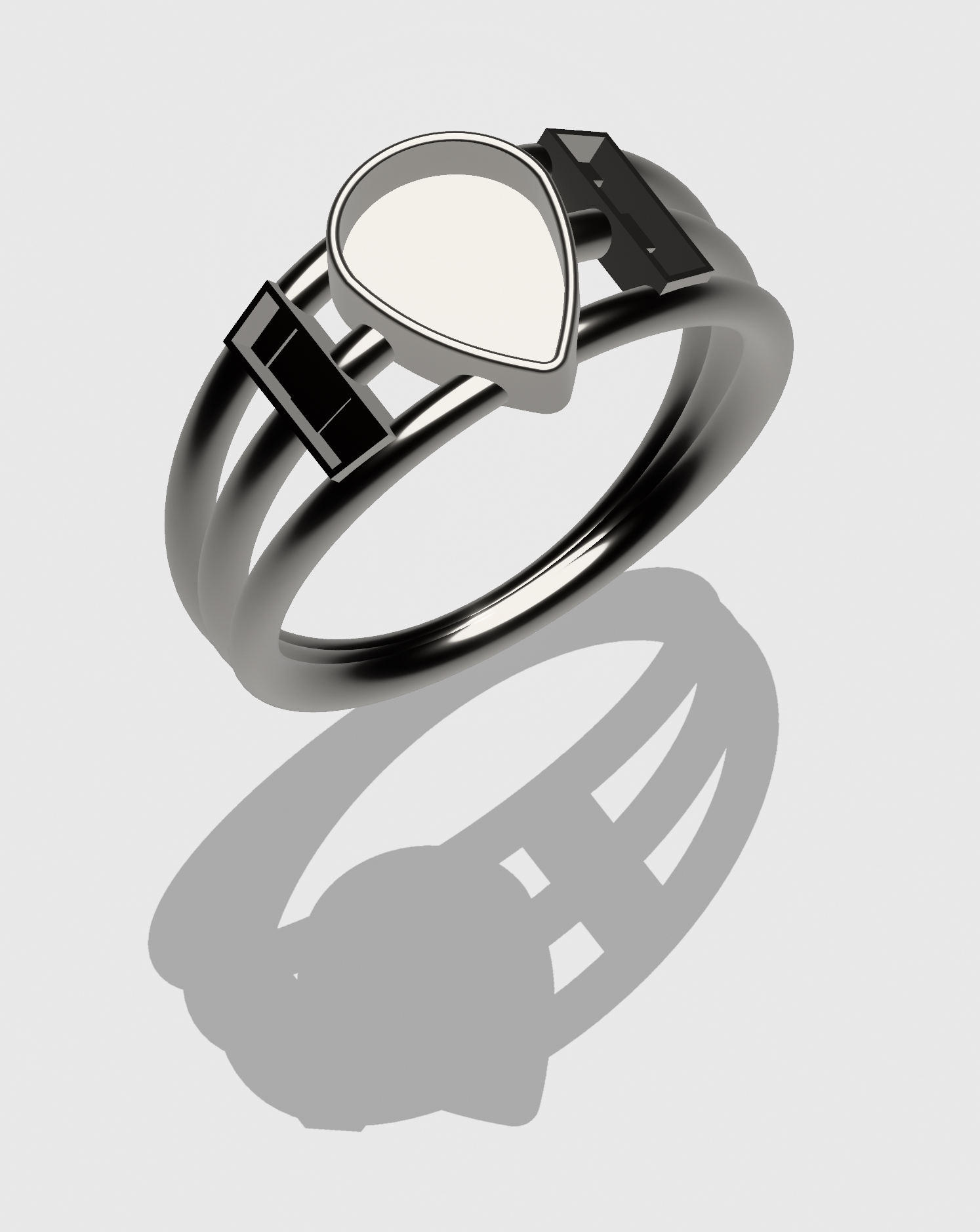 stylish ring jewelry 3D print model - Mito3D