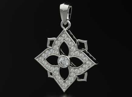 şık star küpe elmaslar 557 3dprinted tasarım moda altın mücevher takı Yazdır yazdırılabilir baskı prototip oluşturma gümüş 3d print model - Mito3D