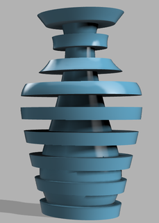 stilvoll Schritt Blume Vase Zuhause Haus cor Leben Büro Architektur Topf 3d print model - Mito3D