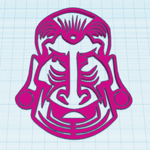 stylish tribal mask model 4 art symbol decor wall 3d print model - Mito3D