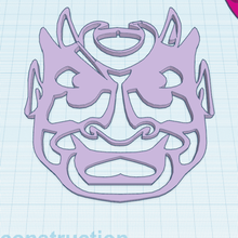stylish tribal mask model 8 art wall decor symbol 3d print model - Mito3D