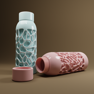 stylish water bottle water bottle toy art bottle drink exercise palette water soft drink thread  3d print model - Mito3D