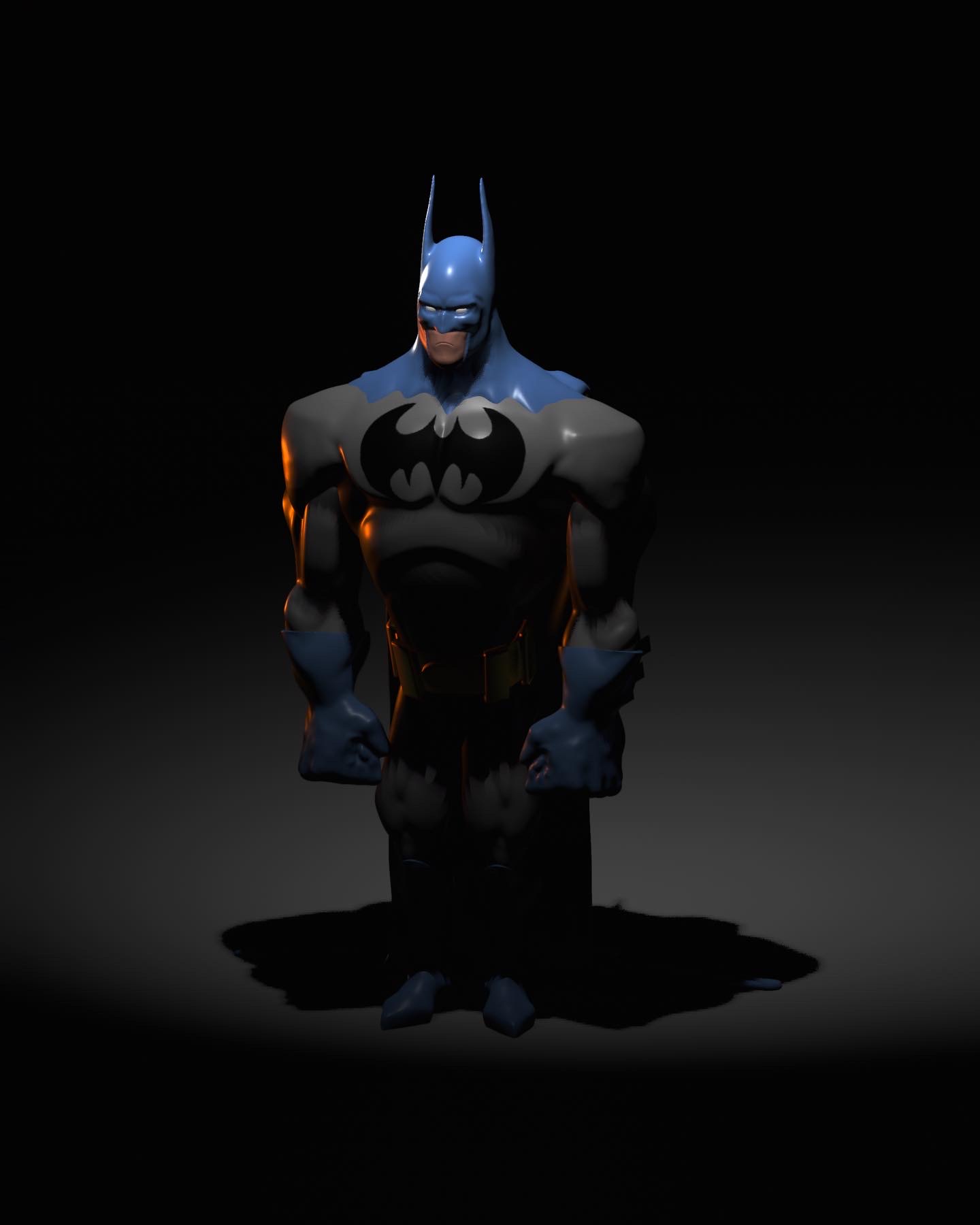 stilize batman pelerin dc kahraman süper Bruce Wayne joker hayret komik yarasa Sanat oyuncak düşük poli 3D print model - Mito3D