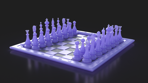 estilizado ajedrez vol 1 ajedrez empeñar Caballero reina conjunto obispo cnc Rey torre tablero castillo tablero juegos clásico 3d print model - Mito3D