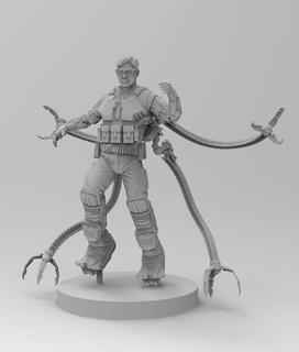 stilizzato dr polpo arte ragno uomo 3d print model - Mito3D