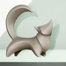 stilize tilki 3d Yazdır model Sanat iç kavramsal hayvan heykel deko doğa heykeller 3d print model - Mito3D