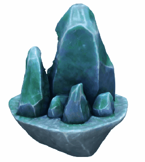stylized ice boulder 3d print model - Mito3D