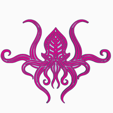 stylized octopus art decor wall octopod 3d print model - Mito3D