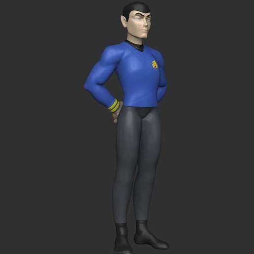 stylized spock art star trek startrek scifi people 3D print model - Mito3D