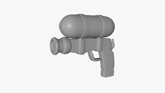 stylized toy gun weapon rifle scifi pistol military army cartoon 3d print model - Mito3D