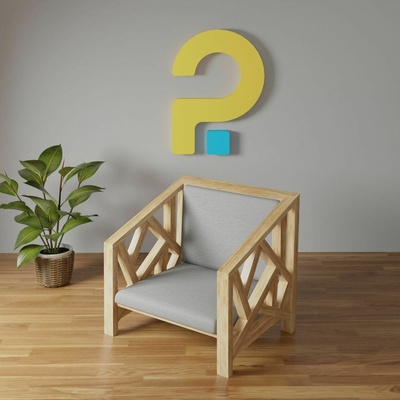 stilize ahşap sandalye odun mobilya iç tasarım masa mimar modern oda yaşayan 3d print model - Mito3D