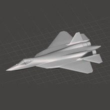 su-57 russian scale model aircraft military jet fighter plane air forces aviation airplane su57 sukhoi 3d print model - Mito3D