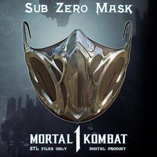 zéro masque mortel kombat 1 mortelkomat cosplay Scorpion casque mode armure jouets Jeux combat mk 3d print model - Mito3D