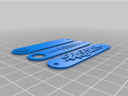 zéro projet portachiavi spotify porte clés code assiette 3d print model - Mito3D