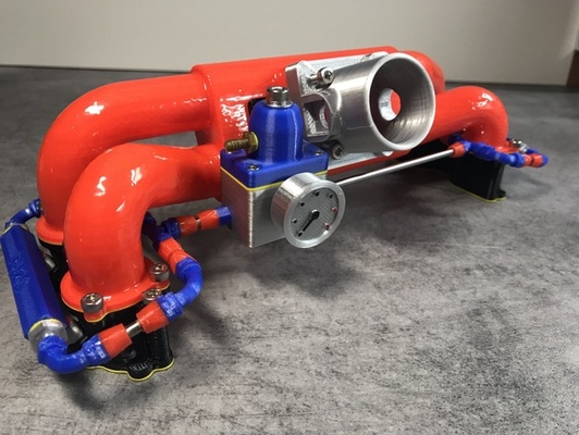 subaru ej20 1 16 yakıt demiryolu add motor 3d print model - Mito3D