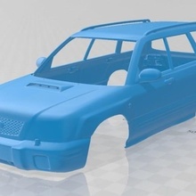 Subaru ormancı s turbo 2000 yazdırılabilir vücut araba oyun yuva ölçülü Tamiya rc miniz radyo kontrol hobi 1 24 28 32 3d print model - Mito3D