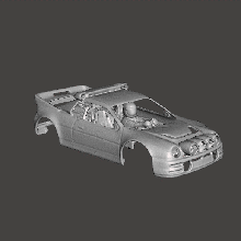subaru impreza bodywork scalextric slot car driver 3d print model - Mito3D