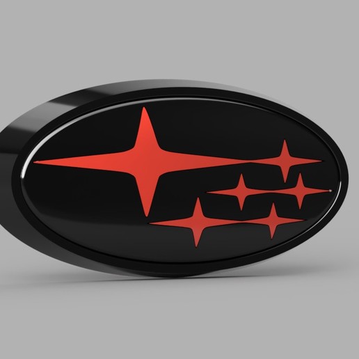 Subaru impreza emblème logo gadget 3D print model - Mito3D