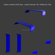 subaru impreza gc8 ala personalizzato pressofuso rc modello kit fessura 3d print model - Mito3D