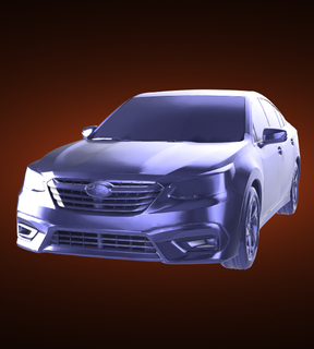 subaru legacy touring xt automobile car vehicle rally race sports derby turbo top speed 3d print model - Mito3D