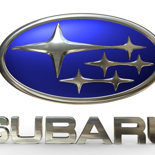 subaru logo divers auto avto voiture des voitures l'emblème de modèle 3d partie véhicule les logos logotype détaillée haut sumbol l'entreprise la marque imprimable d'impression nouvelles impression l'imprimante l'impression stl fichier obj 3D print model - Mito3D