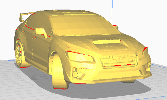 subaru wrx sti 2015 Game cars use 2023 3d print model - Mito3D