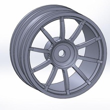 subaru wrx wheels car models 1 10 gadget rc rims sti 3d print model - Mito3D