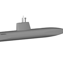 submarino 3d print model - Mito3D