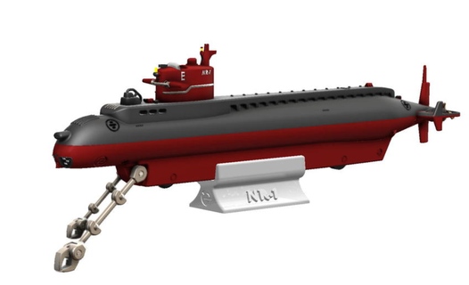 submarine Architecture boat war design fashion art garage home display maritim nuclear weapon 3d print model - Mito3D