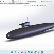 submarine 3d printing 3d print model - Mito3D