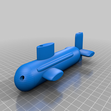 submarino banho brinquedo 3d print model - Mito3D