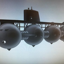 sous-marin de cétacés l'homme l'atlantide art les atlantis jouet 3d print model - Mito3D