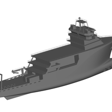 submarine deep rescue ship 3d print model - Mito3D