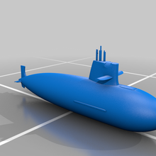 denizaltı s40 dere sınıf akrep Genişletilmiş Sanat Brezilya Donanma askeri heykel deniz 3d print model - Mito3D