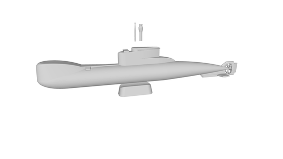 submarine type 206 navy water gerra war fleet boat chip weapon 3d print model - Mito3D