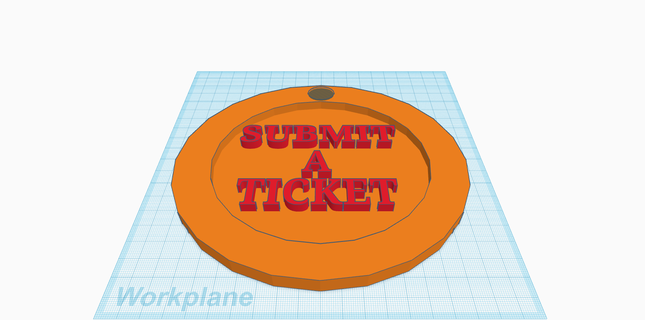 submit ticket sign 3d print model - Mito3D