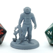 subnautical - tabletop miniature game 28mm dnd dungeons dragons fantasy fdm gaming gloomhaven hero humanoid mutant pathfinder resin rpg scuba underwater villain warhammer toy 3d print model - Mito3D