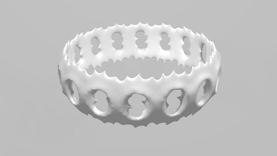 subtil pointu bracelet bague bijoux pointes épineux dent bracelets 3d print model - Mito3D