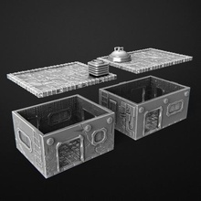 suburb cyberpunk set - building game boardgame tabletop miniature terrain 3d print model - Mito3D