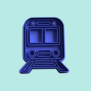 métro train biscuit coupeur timbre marqueur stl Coupe moule Stampa 3d print model - Mito3D