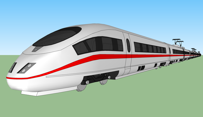 metro tren demiryolu vagonlar dur hız yolcu insanlar valiz araç araba 3d model tekerlekler 3d print model - Mito3D