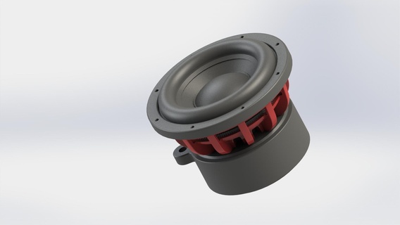 subwoofer keychain Gadget sub car audio 3d print model - Mito3D